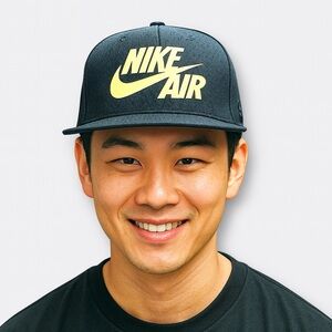 🏷️ SALE - Nike Air Black and Gold Snapback Hat